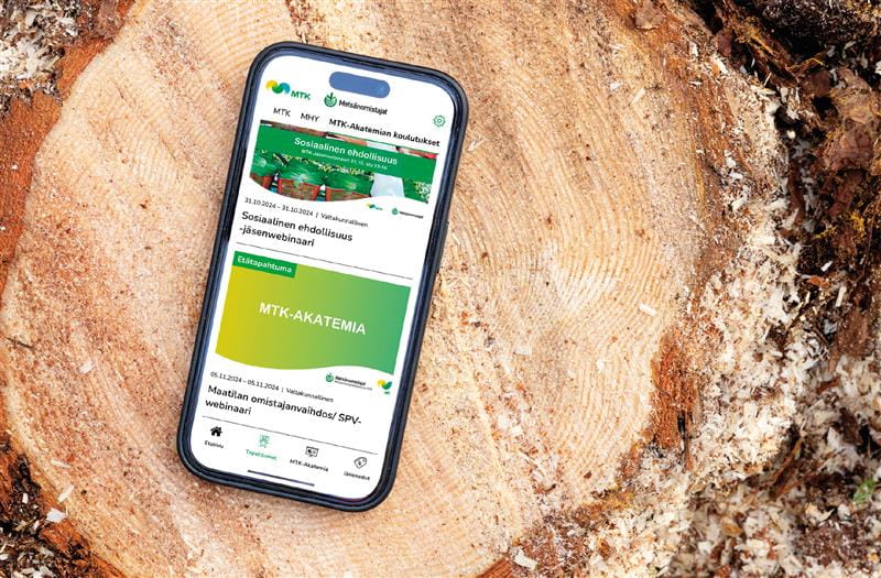 MTK Jäsenet sovellus ja sähköinen jäsenkortti
