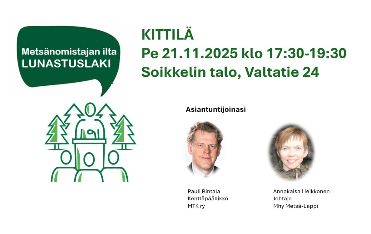 PERUTTU - Metsänomistajan ilta Kittilässä - Lunastuslaki haltuun